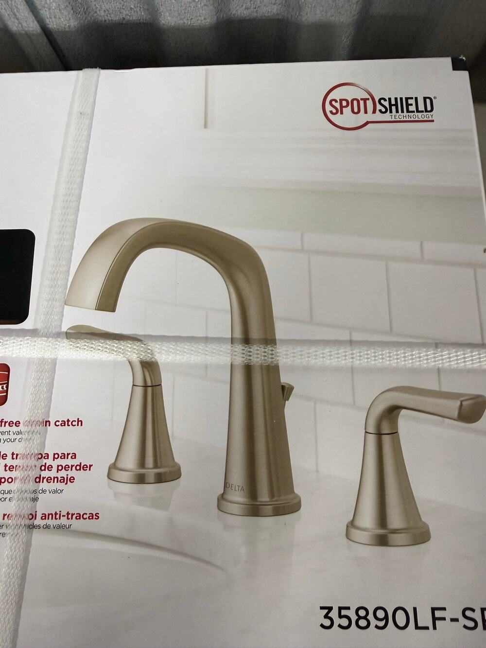 Delta Larkin Two Handle Widespread Bathroom Faucet 35890-SP